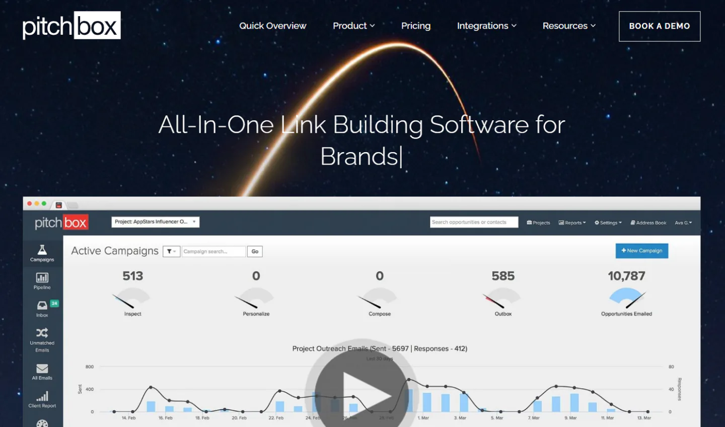 Pitchbox home page